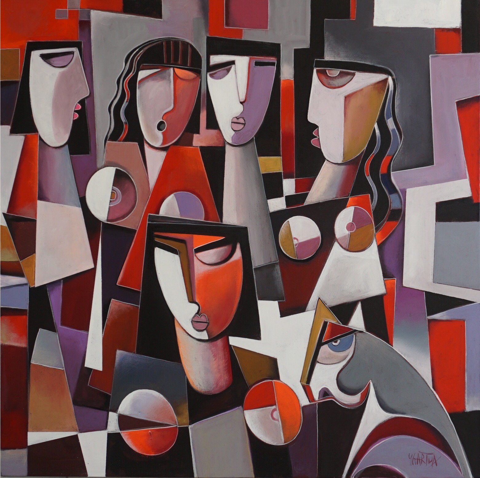 dog-cat-neo-cubism