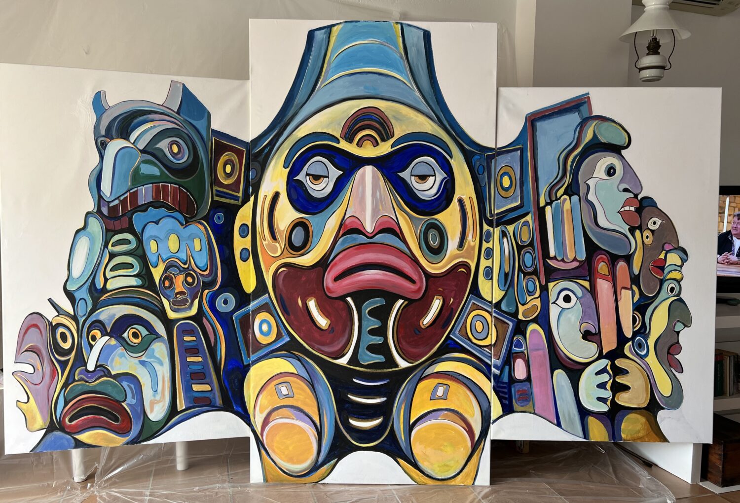 Image accompanying Paintings of International & West Coast Masks